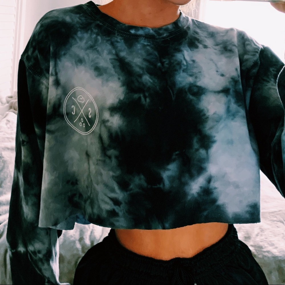 Tie-dye crop longsleeve